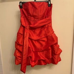 Forever 21 Red Strapless Bubble Dress